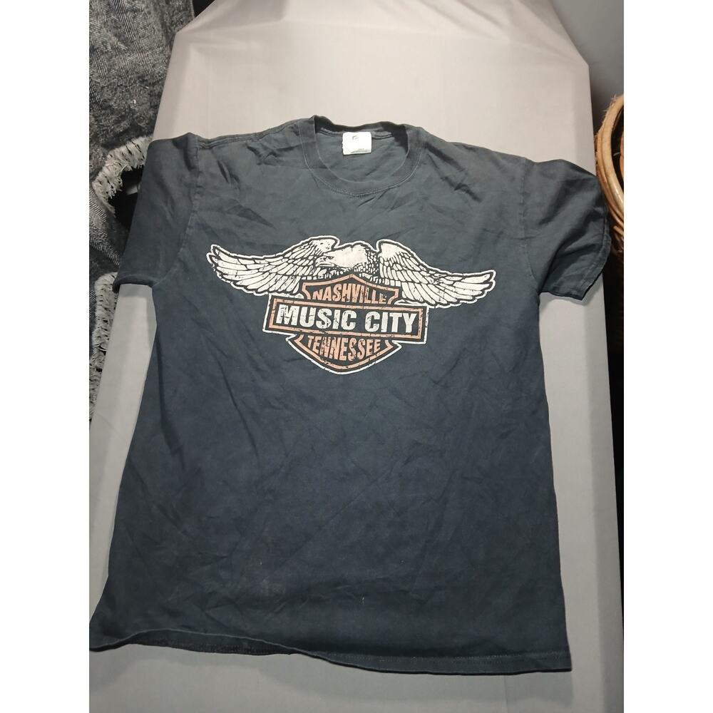 Nashville Music City Distressed T Shirt Women's Size Medium